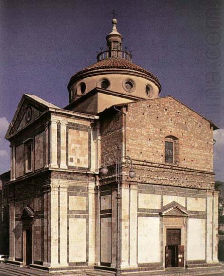Exterior of the church begun, SANGALLO, Giuliano da